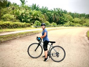 me with my best road bike under 300 cycling in Malaysia