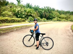 me with my best road bike under 300 cycling in Malaysia